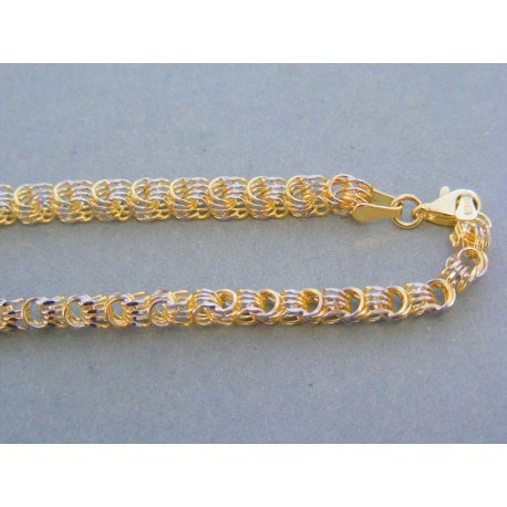 Zlatá dámska retiazka náhrdelnik žlté biele zlato VR461816V 14 karátov 585/1000 18.16g