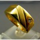 Zlatý pánsky prsteň so zirkónom