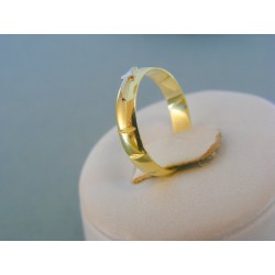 Zlatý prsteň ruženec žlté biele zlato DP54230V 14 karátov 585/1000 2.30g