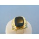 Zlatý pánsky prsteň žlté zlato kameň onyx vzorovaný VP66805Z 14 karátov 585/1000 8.05g