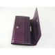 Dámska kožená peňaženka fialová D01-03