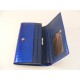 Dámska kožená peňaženka modra V01-03Blue