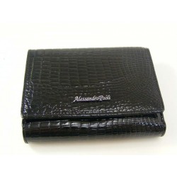 Dámska kožená peňaženka čierna V01-09Nero