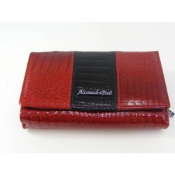 Dámska kožená peňaženka červená farba D04-12Rosso