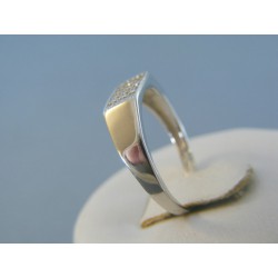Strieborný dámsky prsteň číre kamienky DPS54201 925/1000 2.01g