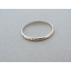 Zlatý prsteň ruženec biele zlato jemný tvar DP550095B 14 karátov 585/1000 0.95g