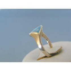 Strieborný dámsky prsteň modrý kameň DPS53340 925/1000 3.40g