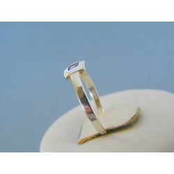 Strieborný dámsky prsteň fialový kameň DPS54110 925/1000 1.10g