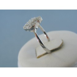 Strieborný dámsky prsteň číre zirkóny DPS54209 925/1000 2.09g