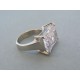 Dámsky prsteň veľký zirkón ch. oceľ DPO571037 316L 10.37g
