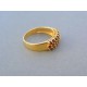Zlatý dámsky prsteň žlté zlato český granát DP58350Z 14 karátov 585/1000 3.50g