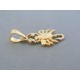 Zlatý prívesok znamenie škorpión žlté biele zlato DI238V 14 karátov 585/1000 2.38g