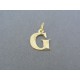 Zlatý prívesok písmeno G žlté zlato vzorovaný VI035Z 14 karátov 585/1000 0.35g