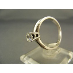 Diamantový prsteň v bielom zlate VD55443