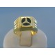 Zlatý pánsky prsteň žlté zlato znak mercedes DP64409Z 14 karátov 585/1000 4.09g
