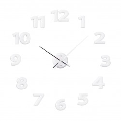 Nástenné nalepovacie hodiny biele JVD HB12.2