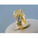Zlatý dámsky prsteň žlté zlato zaujímavy tvar DP54305Z 14 karátov 585/1000 3.05g