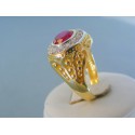 Zlatý dámsky prsteň žlté zlato kameň DP65980Z 14 karátov 585/1000 9.80g