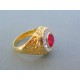 Zlatý dámsky prsteň žlté zlato kameň DP65980Z 14 karátov 585/1000 9.80g