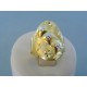 Zlatý dámsky prsteň žlté biele zlato vzorovaný DP58221V 14 karátov 585/1000 2.21g
