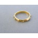Zlatý prsteň rúženec žlté zlato v starom rustikálnom stýle VP55168R