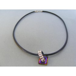 Strieborný náhrdelnik kameň swarovského DRS445577 925/1000 5.77g