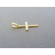Zlatý prívesok krížik žlté zlato VIK068Z 14 karátov 585/1000 0.68g
