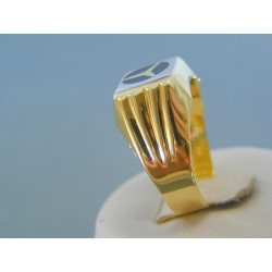 Zlatý pánsky prsteň mercedes žlté zlato VP66412Z 14 karátov 585/1000 4.12g