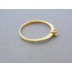 Zlatý dámsky prsteň jemný zirkón žlté zlato DP54111Z 14 karátov 585/1000 1.11g
