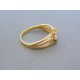 Zlatý dámsky prsteň žlté zlato zirkóny DP57260Z 14 karátov 585/1000 2.60g