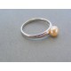 Strieborný dámsky prsteň perla DPS59185 925/1000 1.85g