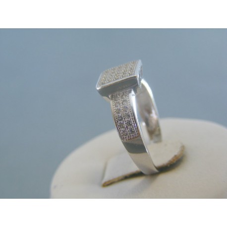 Strieborný dámsky prsteň číre zirkóny DPS54275 925/1000 2.75g