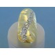 Zlatý dámsky prsteň vzorovaný žlté biele zlato DP55376V 14 karátov 585/1000 3.76g