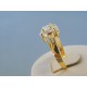 Zlatý dámsky prsteň žlté zlato zirkón VP57334Z 14 karátov 585/1000 3.34g