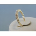 Zlatý dámsky prsteň s kamienkami zirkónu VP58184V 14 karátov 585/1000 1.84