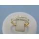 Zlatý dámsky prsteň s krížikom s kamienkami zirkónu VP54166 14 karátov 585/1000 1.66g
