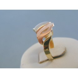 Zlatý dámsky prsteň kombinácia zlata VP56307V 14 karátov 585/1000 3.07g