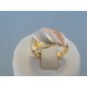Zlatý dámsky prsteň kombinácia zlata VP56307V 14 karátov 585/1000 3.07g