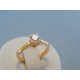 Zlatý dámsky prsteň z čeveného zlata a zirkónom VP54257 14 karátov 585/1000 2.57g