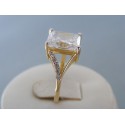 Zlatý dámsky prsteň žlté zlato zirkóny VP55418Z 14 karátov 585/1000 4.18g