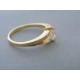 Zlatý dámsky prsteň žlté zlato zirkón VP56316Z 14 karátov 585/1000 3.16g