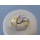 Zlatý dámsky prsteň žlté zlato zirkón VP54442Z 14 karátov 585/1000 4.42g