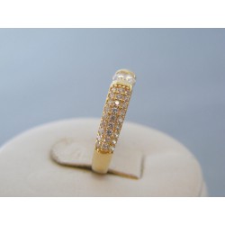 Zlatý dámsky prsteň zdobený zirkónmi DP51207Z 14 karátov 585/1000 2.07g