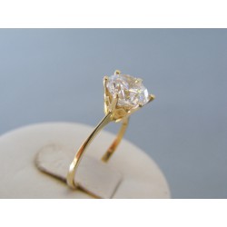 Zlatý dámsky prsteň žlté zlato zirkón DP52223Z 14 karátov 585/1000 2.23g