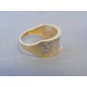 Zlatý dámsky prsteň zirkóny žlté zlato VP56301Z 14 karátov 585/1000 3.01g