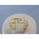 Zlatý dámsky prsteň žlté zlato zirkóny VP55254Z 14 karátov 585/1000 2.54g