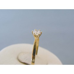 Zlatý dámsky prsteň žlté zlato zirkóny VP52165Z 14 karátov 585/1000 1.65g