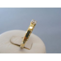 Zlatý dámsky prsteň zirkóny žlté zlato VP59223Z 14 karátov 585/1000 2.23g