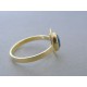 Zlatý dámsky prsteň tmavý opál žlté zlato VP63257Z 14 karátov 585/1000 2.57g