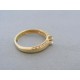 Zlatý dámsky prsteň kamienky žlté zlato DP55206Z 14 karátov 585/1000 2.06g